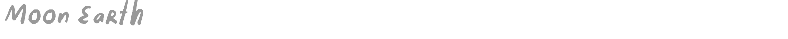 Moon Earth font preview